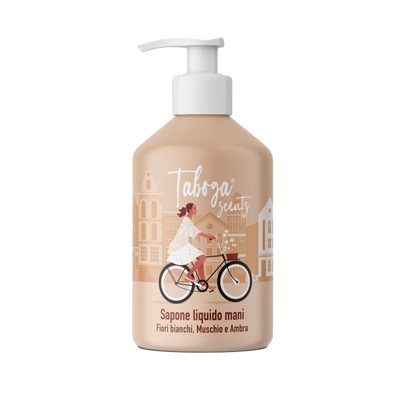 TABOGA SCENTS skystas muilas FIORI BIANCHI, MUSCHIO E AMBRA, 280 ml