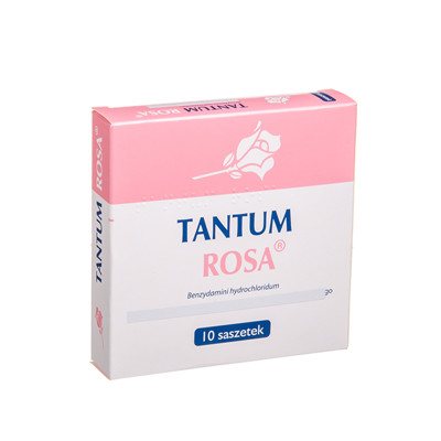 TANTUM ROSA, 500 mg, granulės makšties tirpalui, (l.imp.), N10