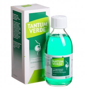 TANTUM VERDE 1,5 mg/ml burnos gleivinės tirpalas, 240 ml