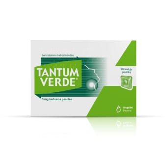TANTUM VERDE 3 mg, kietosios pastilės, N20