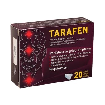 TARAFEN, plėvele dengtos tabletės, N20
