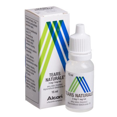 TEARS NATURALE, 3 mg/1 mg/ml, akių lašai (tirpalas), 15 ml