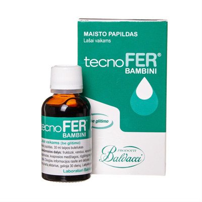 tecnoFER BAMBINI lašai vaikams, 30 ml