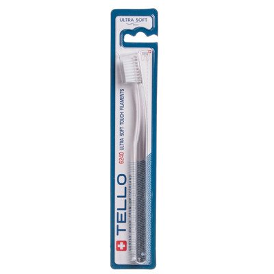 TELLO ULTRA SOFT 6240, itin minkštas dantų šepetėlis su 6240 plaušeliais galvutėje