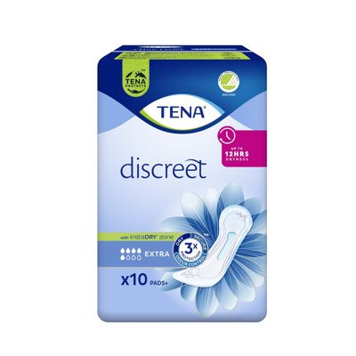 TENA DISCREET EXTRA, paketai, 10 vnt