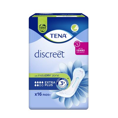 TENA DISCREET EXTRA PLUS, paketai, 16 vnt