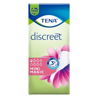 TENA DISCREET MINI MAGIC, įklotai, 34 vnt