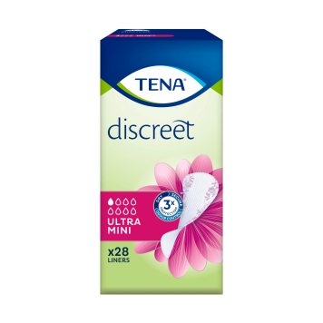 TENA Discreet Ultra Mini 1 lašas moteriški įklotai N28