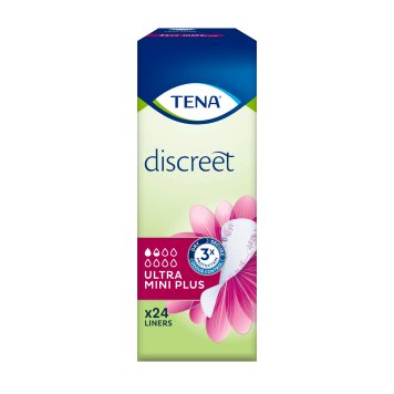 TENA Discreet Ultra Mini plus 1,5 lašo moteriški įklotai N24