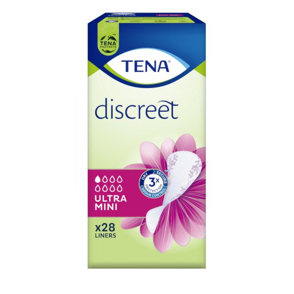 TENA įklotai DISCREET ULTRA MINI, 28 vnt