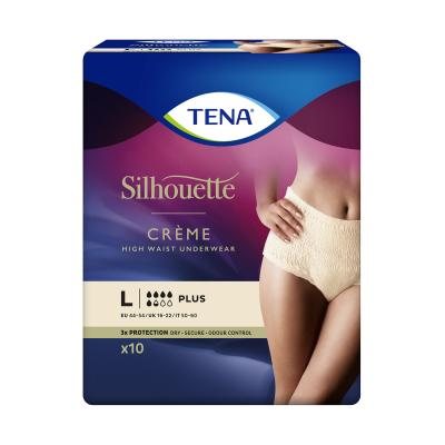 TENA kreminės spalvos kelnaitės šlapimo nelaikymui Silhouette Crème Plus, L dydis N10