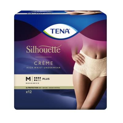 TENA kreminės spalvos kelnaitės šlapimo nelaikymui Silhouette Crème Plus, M dydis N12