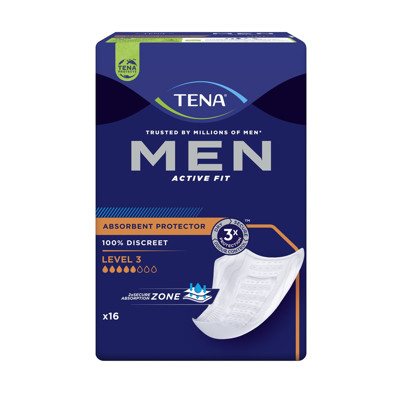 TENA MEN LEVEL 3, įklotai vyrams, 16 vnt
