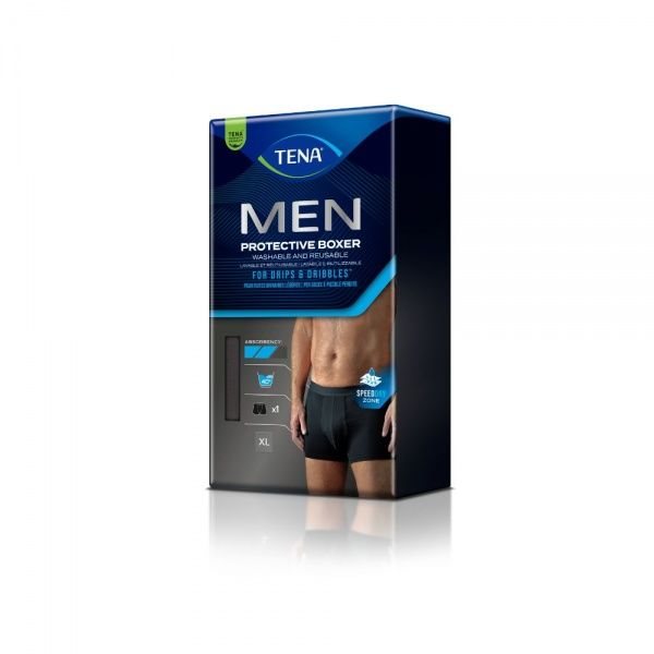 TENA Men Protective Boxer Black XL N1