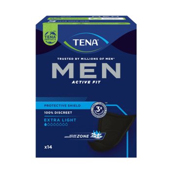 TENA Men Protective Shield juodos spalvos įklotai vyrams N14