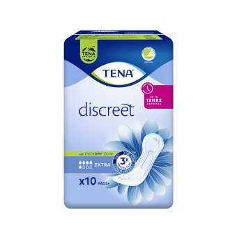 TENA paketai DISCREET EXTRA, 10 vnt