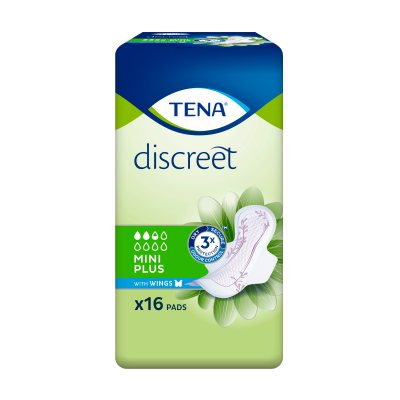 TENA paketai Discreet Mini Plus Wings N16