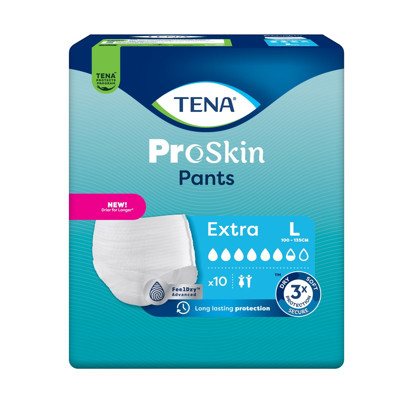 TENA PANTS EXTRA, sauskelnės-kelnaitės, L, 10 vnt