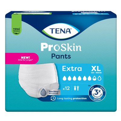 TENA PANTS EXTRA, sauskelnės-kelnaitės, XL, 12 vnt