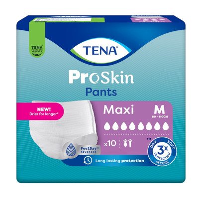TENA PANTS MAXI, sauskelnės-kelnaitės, M, 10 vnt