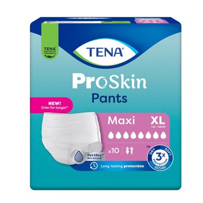 TENA PANTS MAXI, Sauskelnės-kelnaitės, XL dydis, 10 vnt