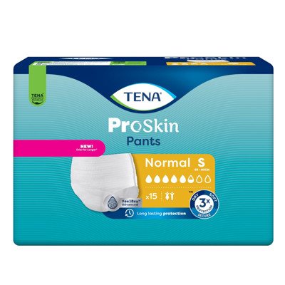 TENA PANTS NORMAL, sauskelnės-kelnaitės,S, 15 vnt