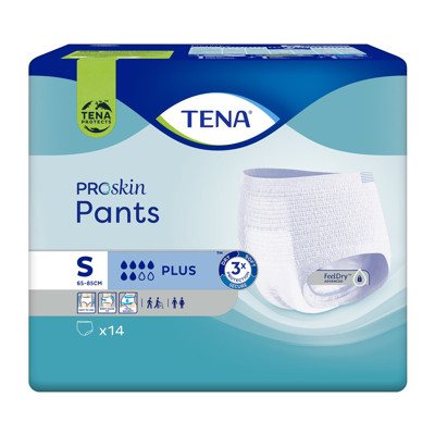 TENA PANTS PLUS SMALL, sauskelnės-kelnaitės, 14 vnt
