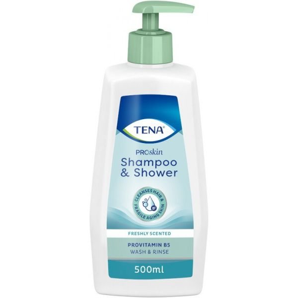 TENA šampūnas ir dušo želė, 500 ml