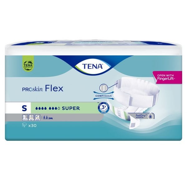 TENA sauskelnės FLEX SUPER, S, 30 vnt