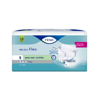 TENA sauskelnės FLEX SUPER, S dydis, 30 vnt., 30 vnt