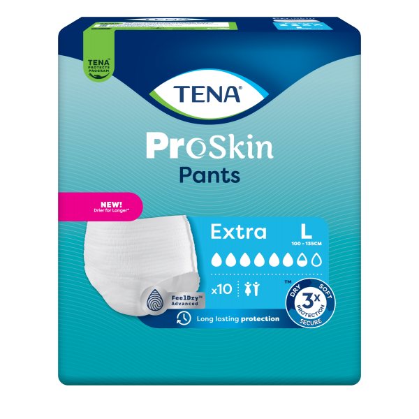 TENA sauskelnės-kelnaitės PANTS EXTRA, L, 10 vnt