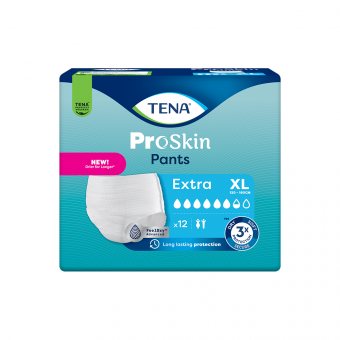 TENA sauskelnės kelnaitės PANTS EXTRA, XL dydis, 12 vnt