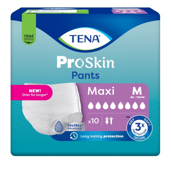 TENA sauskelnės-kelnaitės PANTS MAXI, M, 10 vnt