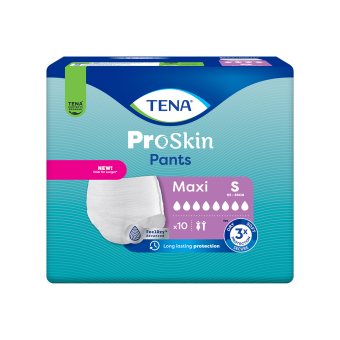 TENA sauskelnės kelnaitės PANTS MAXI, S dydis, 10 vnt