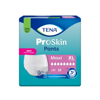 TENA sauskelnės kelnaitės PANTS MAXI, XL dydis, 10 vnt