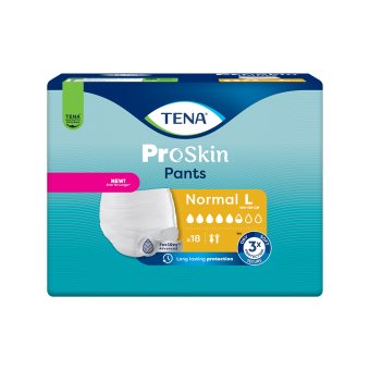 TENA sauskelnės kelnaitės PANTS NORMAL, L dydis, 18 vnt