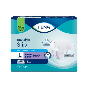 TENA sauskelnės SLIP MAXI, L dydis, 24 vnt