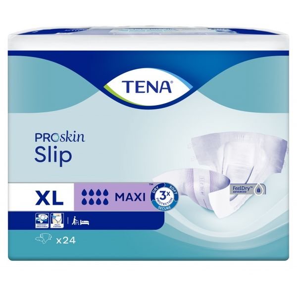TENA sauskelnės SLIP MAXI, XL, 24 vnt