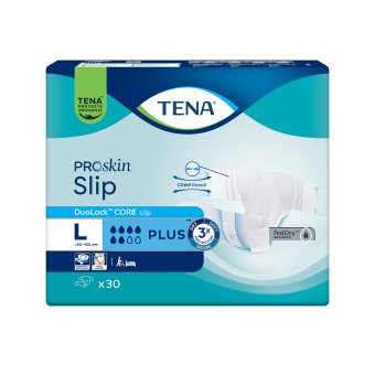 TENA sauskelnės SLIP PLUS, L dydis, 30 vnt