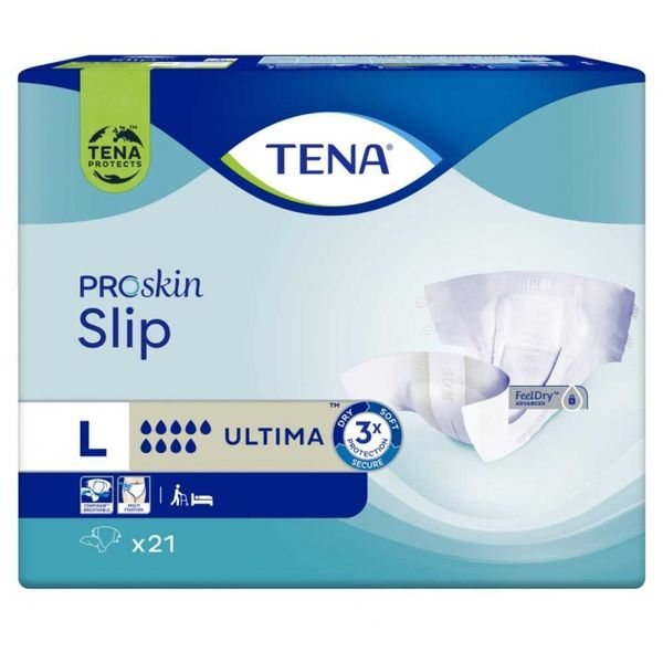 TENA sauskelnės SLIP ULTIMA, L, 21 vnt