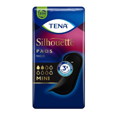 TENA SILHOUETTE NOIR MINI, paketai, 18 vnt