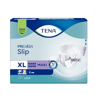 TENA SLIP MAXI, Anatominės sauskelnės šlapimo nelaikymui, XL, 24 vnt