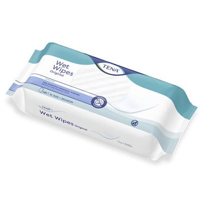 TENA WET WIPES ORIGINAL, drėgnosios servetėlės, 80 vnt