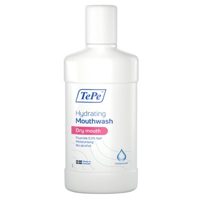 TEPE, burnos skalavimo skystis, drėkinamasis, sausai burnai, be skonio, 500 ml