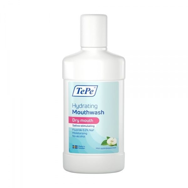 TEPE burnos skalavimo skystis HYDRATING, obuolių ir mėtų skonio, 500 ml