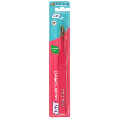 TEPE Colour Compact, dantų šepetėlis, labai minkštas, rožinis, 1 vnt