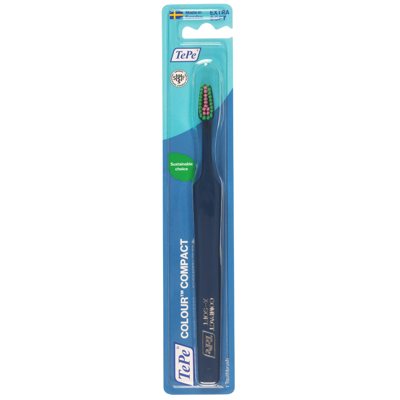 TEPE Colour Compact, dantų šepetėlis, labai minkštas, tamsiai mėlynas, 1 vnt