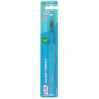 TEPE Colour Compact, dantų šepetėlis, labai minkštas, turkio spalvos, 1 vnt