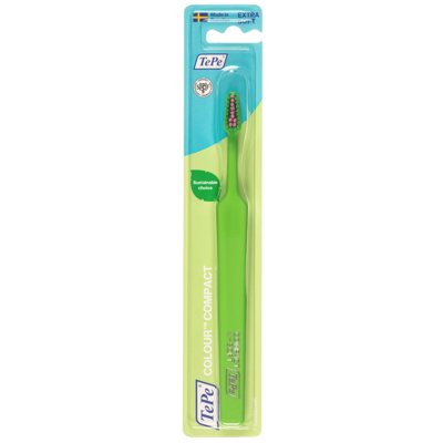 TEPE Colour Compact, dantų šepetėlis, labai minkštas, žalias, 1 vnt