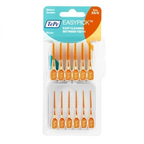 TePe dantų krapštukai EasyPick XS/S su dėkliuku N36